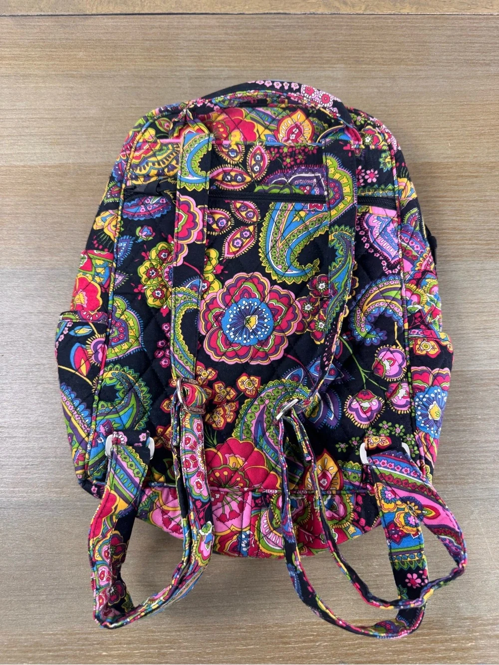 Vera Bradley Symphony In Hue Small Backpack Retired Floral Paisley Bag
